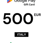 Google Play 500 EUR Gift Card (Italy) - Digital Code