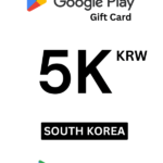 Google Play 5000 KRW Gift Card (South Korea) - Digital Code