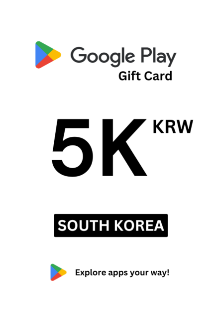 Google Play 5000 KRW Gift Card (South Korea) - Digital Code