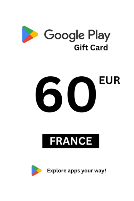 Google Play 60 EUR Gift Card (France) - Digital Code