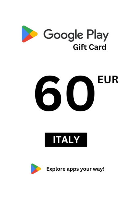 Google Play 60 EUR Gift Card (Italy) - Digital Code