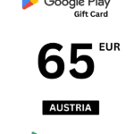 Google Play 65 EUR Gift Card (Austria) - Digital Code