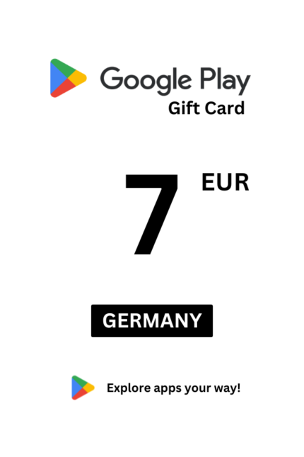Google Play 7 EUR Gift Card (Germany) - Digital Code