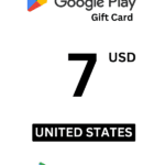 Google Play 7 USD Gift Card (United States) - Digital Code