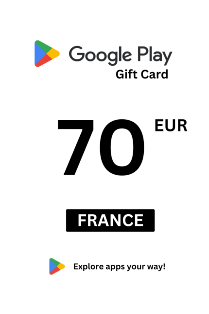 Google Play 70 EUR Gift Card (France) - Digital Code