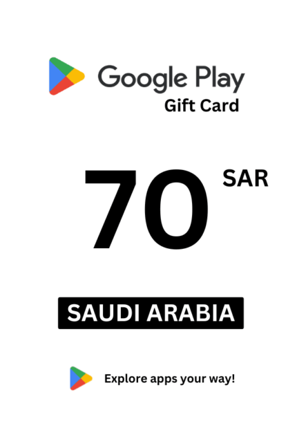 Google Play 70 SAR Gift Card (Saudi Arabia) - Digital Code