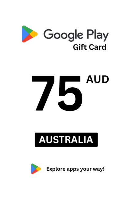 Google Play 75 AUD Gift Card (Australia) - Digital Code