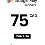 Google Play 75 CAD Gift Card (Canada) - Digital Code