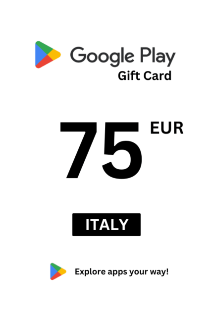 Google Play 75 EUR Gift Card (Italy) - Digital Code