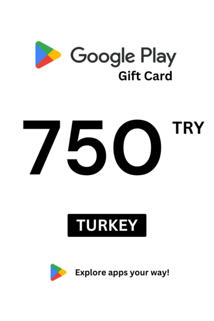 Google Play 750 TRY Gift Card (Turkey) - Digital Code