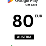 Google Play 80 EUR Gift Card (Austria) - Digital Code