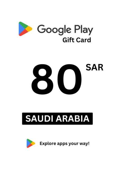 Google Play 80 SAR Gift Card (Saudi Arabia) - Digital Code