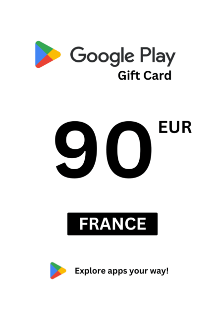 Google Play 90 EUR Gift Card (France) - Digital Code