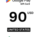 Google Play 90 USD Gift Card (United States) - Digital Code