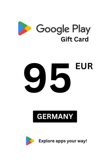Google Play 95 EUR Gift Card (Germany) - Digital Code