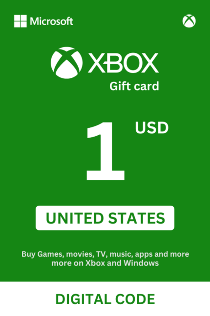 Xbox 1 USD Gift Card (United States) - Digital Code