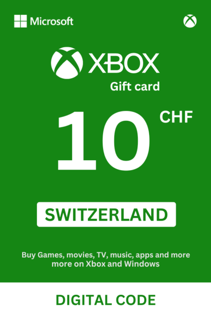 Xbox 10 CHF Gift Card (Switzerland) - Digital Code
