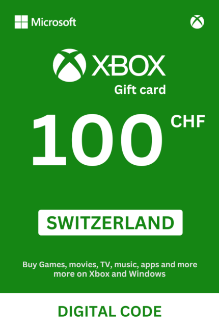 Xbox 100 CHF Gift Card (Switzerland) - Digital Code