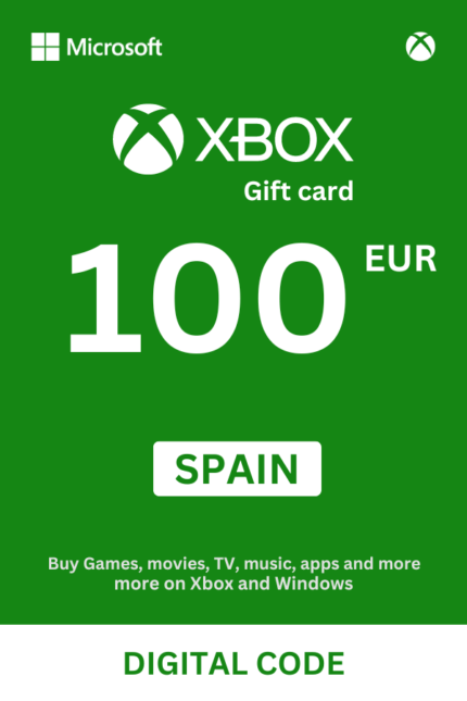 Xbox 100 EUR Gift Card (Spain) - Digital Code
