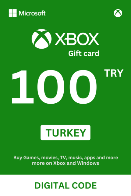 Xbox 100 TRY Gift Card (Turkey) - Digital Code