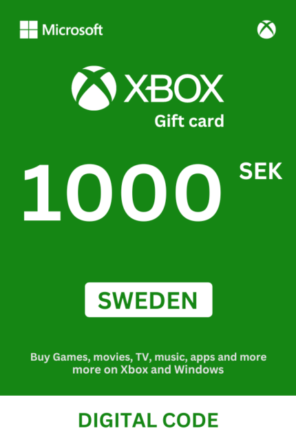 Xbox 1000 SEK Gift Card (Sweden) - Digital Code