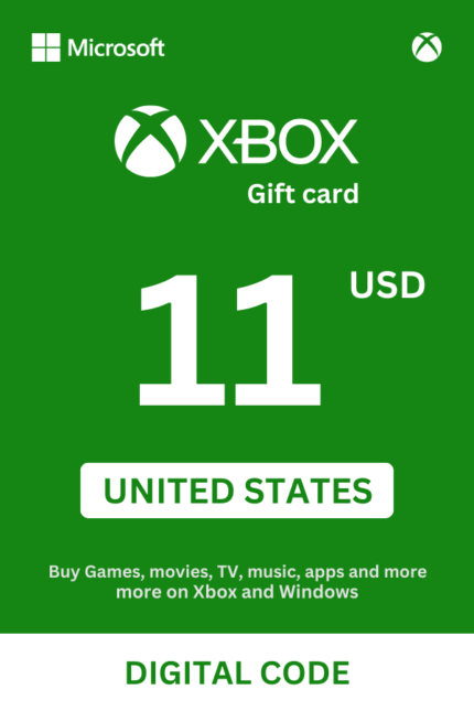 Xbox 11 USD Gift Card (United States) - Digital Code