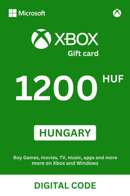 Xbox 1200 HUF Gift Card (Hungary) - Digital Code