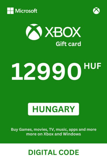 Xbox 12990 HUF Gift Card (Hungary) - Digital Code