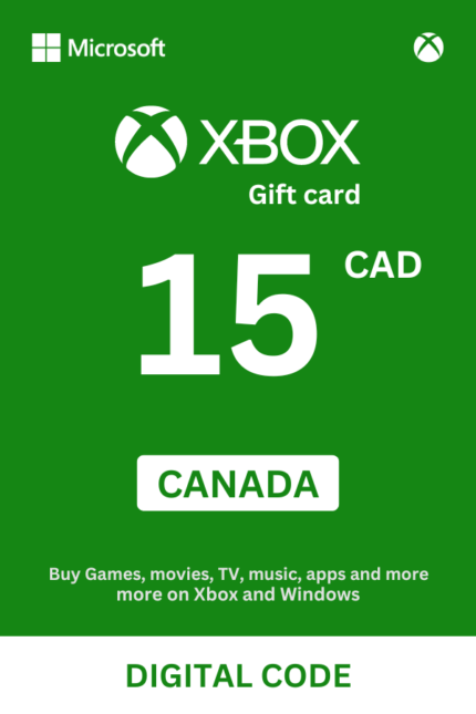 Xbox 15 CAD Gift Card (Canada) - Digital Code