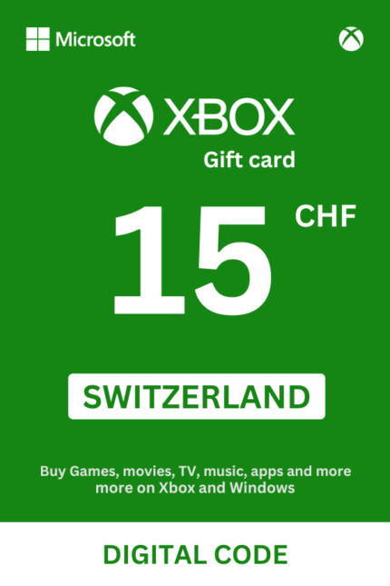 Xbox 15 CHF Gift Card (Switzerland) - Digital Code