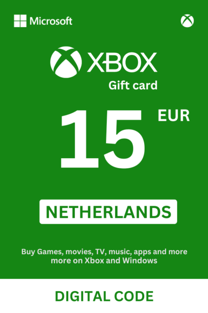 Xbox 15 EUR Gift Card (Netherlands) - Digital Code