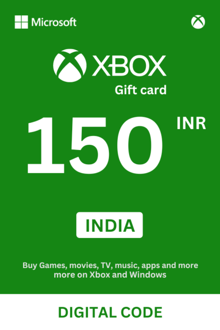 Xbox 150 INR Gift Card (India) – Digital Code