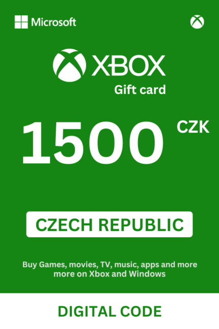 Xbox 1500 CZK Gift Card (Czech Republic) - Digital Code