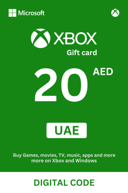 Xbox 20 AED Gift Card (United Arab Emirates) - Digital Code
