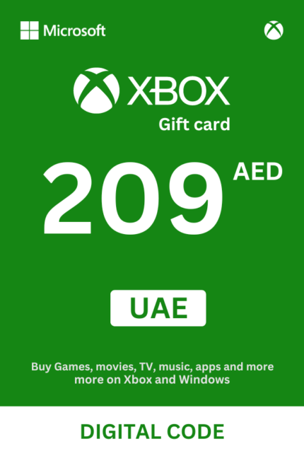 Xbox 209 AED Gift Card (United Arab Emirates) - Digital Code