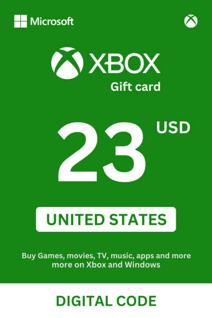 Xbox 23 USD Gift Card (United States) - Digital Code