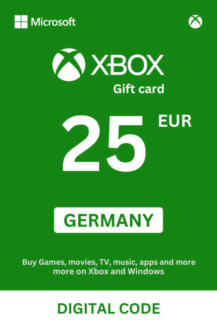 Xbox 25 EUR Gift Card (Germany) - Digital Code