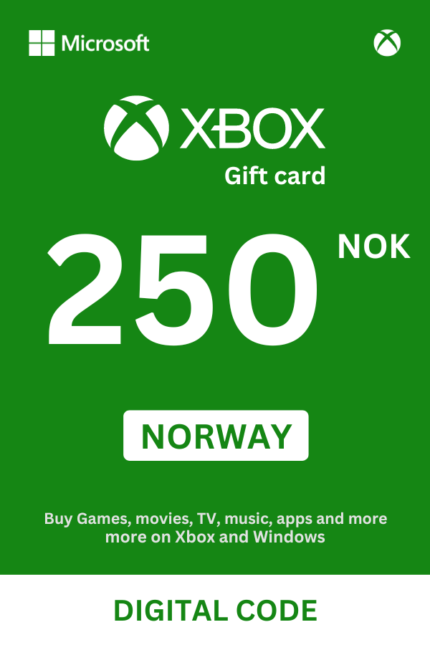 Xbox 250 NOK Gift Card (Norway) - Digital Code