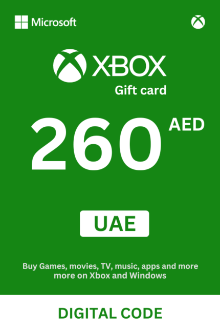 Xbox 260 AED Gift Card (United Arab Emirates) - Digital Code