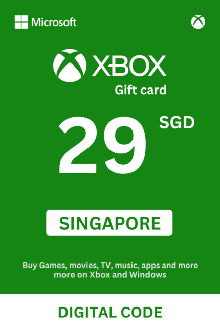 Xbox 29 SGD Gift Card (Singapore) - Digital Code