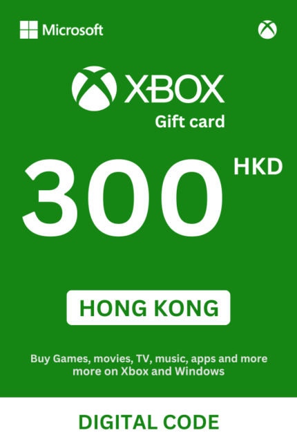 Xbox 300 HKD Gift Card (Hong Kong) - Digital Code