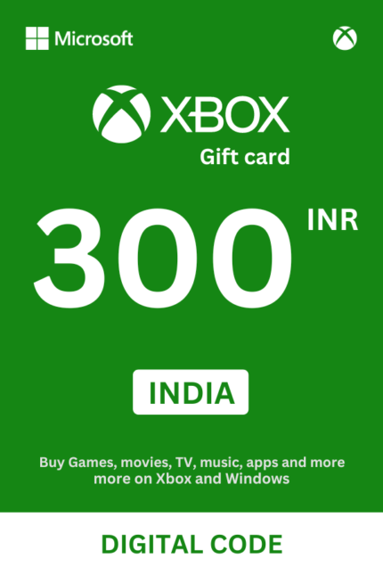 Xbox 300 INR Gift Card (India) – Digital Code
