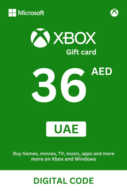 Xbox 36 AED Gift Card (United Arab Emirates) - Digital Code