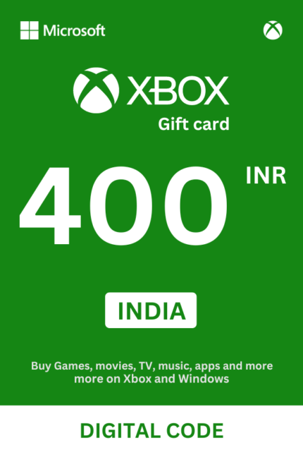 Xbox 400 INR Gift Card (India) – Digital Code