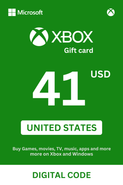 Xbox 41 USD Gift Card (United States) - Digital Code