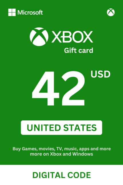 Xbox 42 USD Gift Card (United States) - Digital Code