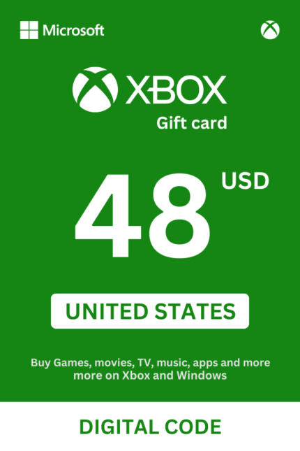 Xbox 48 USD Gift Card (United States) - Digital Code