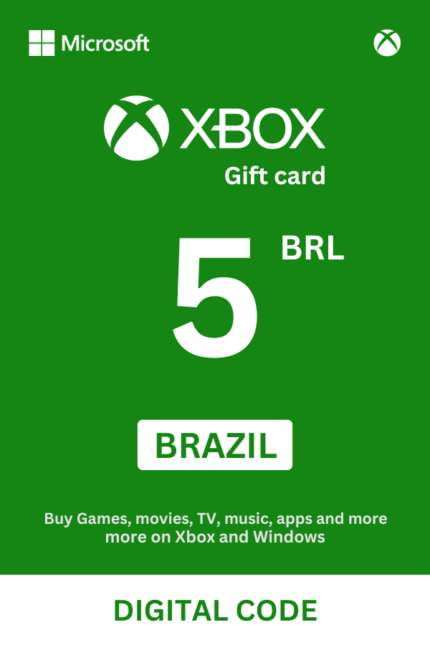 Xbox 5 BRL Gift Card (Brazil) - Digital Code