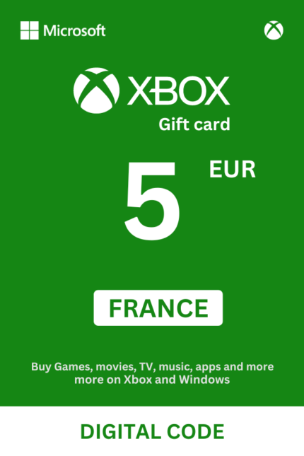 Xbox 5 EUR Gift Card (France) - Digital Code