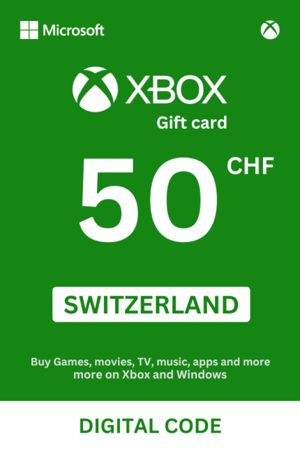 Xbox 50 CHF Gift Card (Switzerland) - Digital Code